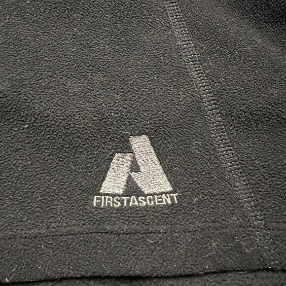 EDDIE BAUER First Ascent Sweater Women L Black Fleece Polartec 1/4 Zip Pullover - Picture 3 of 9